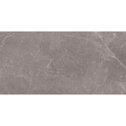 Grès cérame fin 5,5 mm effet marbre, gris Rain Grey Silk 100x250 cm - Exedra, Kerlite