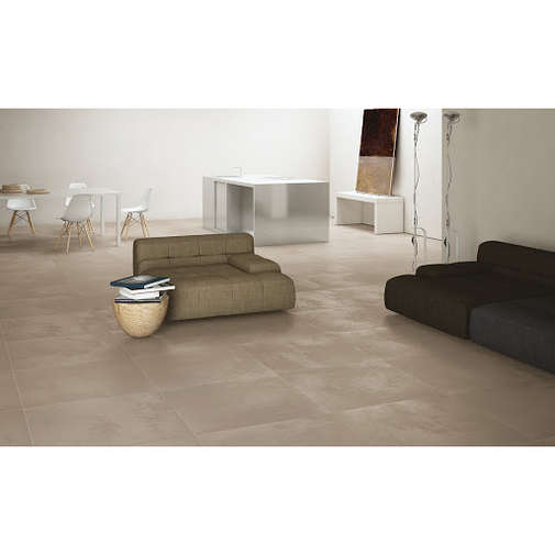 Grès cérame gris tourterelle, 80x80 cm - Wax, Unicom Starker