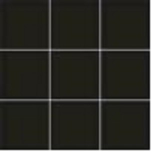 Grès cérame noir mat 20x20 cm, Noir - Patchwork B&W, Ceramica Sant'Agostino