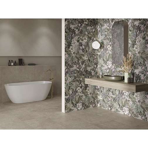 Grès cérame rectifié effet pierre, Queen Stone Sabbia, 60 x 120 cm Cotto Petrus