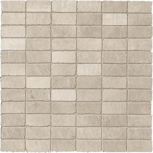Grès effet béton beige, mosaïque murale 30x30 - Entropia, Dom Ceramiche
