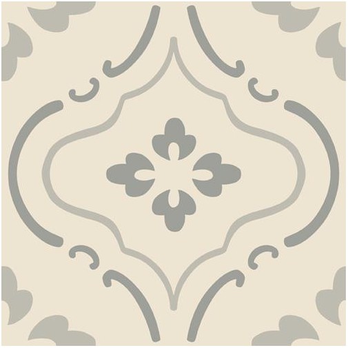 Grès émaillé décoré R10 A+B antidérapant 20X20 Vintage Epoque Full Body Cesi