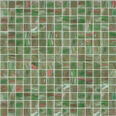 Grünes Glaspastenmosaik 20.27 mit Einbausatz - Gemme, Bisazza