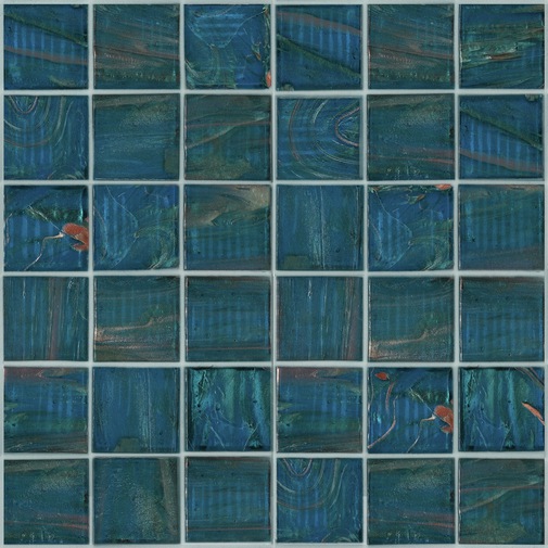 Grünes Glaspastenmosaik 50,49 Fliesen 5x5 cm mit Montageset - Gemme, Bisazza