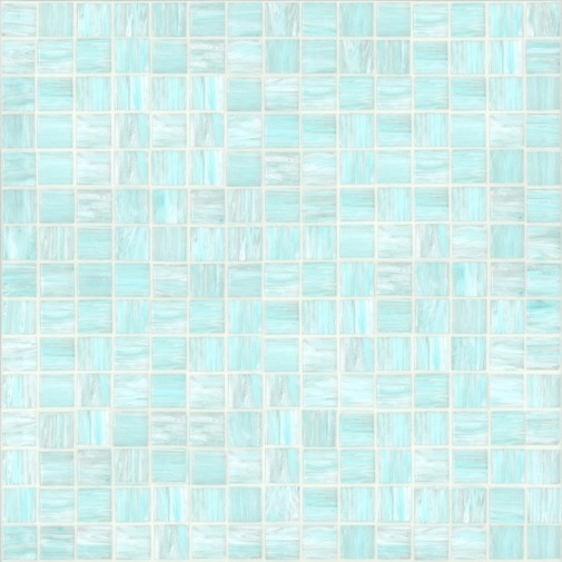 Hellblaues Glasmosaik 20.37 mit Montageset - Smalto, Bisazza