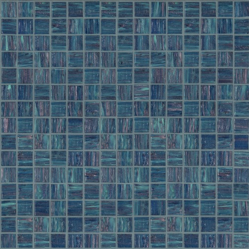 Hellblaues Glaspastenmosaik 20.54 mit Einbausatz - Gemme, Bisazza