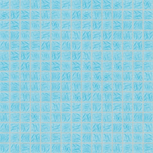 Hellblaues Glaspastenmosaik FL22 mit Montageset - Flow, Bisazza