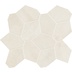 Helles Feinsteinzeug mit Harzeffekt, 24,7x28,5 cm, Mosaic Turtle White - Comfort R, Dom Ceramiche