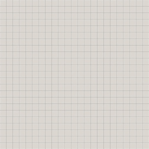 Hellgraues Glasmosaik 12.02, mit Einbausatz - Opus romano, Bisazza