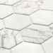 Hexagonal mosaic in recycled glass paste, floor/wall 30x30,2 cm Vein Ivoire - Esa Glass Flor, Boxer