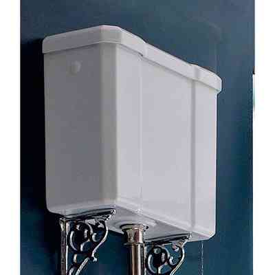 High retro-style cistern in white ceramic - Romana, Sbordoni