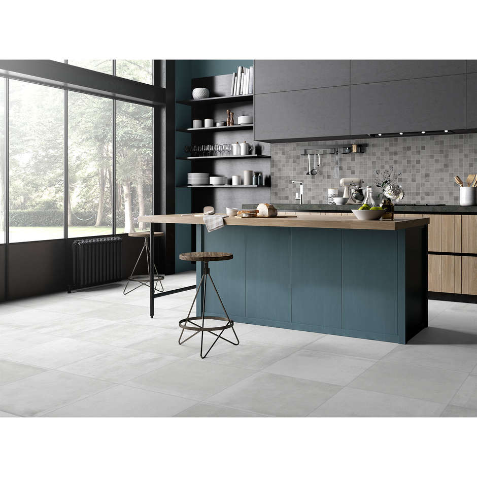 Honed concrete effect porcelain stoneware, Gray 59.5x59.5 cm - Entropia, Dom Ceramiche