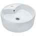 JDS - Jaquar 46x46cm Gloss White Round Countertop Washbasin