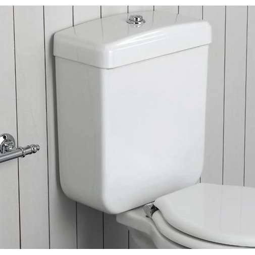 Keramik-Spülkasten mit Deckel für Stand-WC-Kombination Weiß - Londra, Ceramica Simas
