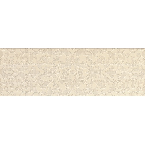 Keramikfliese mit Arabeskendekor, Milchbeige, 25x75 cm - Resort, Dom Ceramiche
