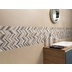 Keramikfliese mit Chevron-Pfeileinsatz, Mehrfarbig, 33,3x100 cm - Concretus, Dom Ceramiche