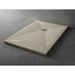 Kiesfarbene Duschwanne aus Kunstharz mit Holzeffekt 90x140x3,3 cm - Woody Arblu
