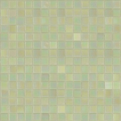 Kit de pose mosaique verre effet nacré vert GL06 - Brillant, Bisazza