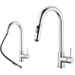 Kitchen sink mixer with pull-out shower with flow selector - Kobuk, Bugnatese