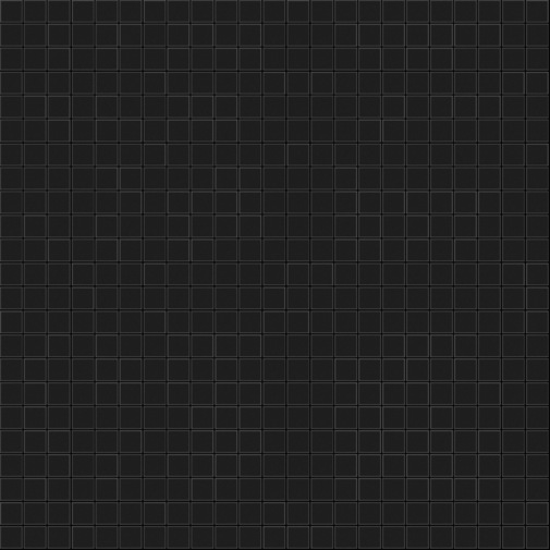 Kleine glänzend schwarze Mosaikfliesen 12.09, mit Einbausatz - Roman Opus, Bisazza