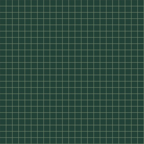 Kleine undurchsichtige dunkelgrüne Mosaikfliesen 12,96 m, mit Montageset - Opus romano, Bisazza