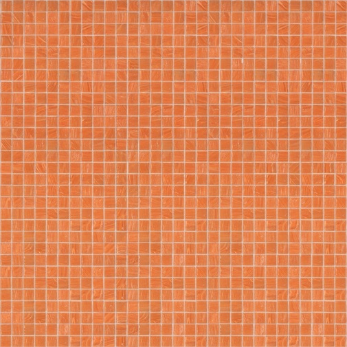 Kleines orangefarbenes Glasmosaik 10.46, mit Einbausatz - Smalto, Bisazza