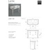 LA12 retro style washbasin structure in glossy dove gray wood - Lante, Simas