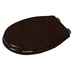 Lante Colored Toilet Seat With Chrome Hinges Slow Black