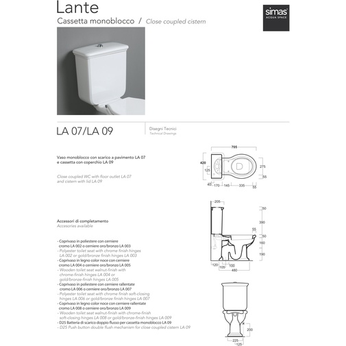 Lante Vaso Monoblocco S Bianco