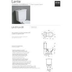 Lante Vaso Monoblocco S Bianco
