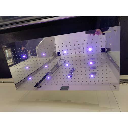 Large recessed ceiling shower head with led for chromotherapy 100x50 cm - Dream XL, Bossini