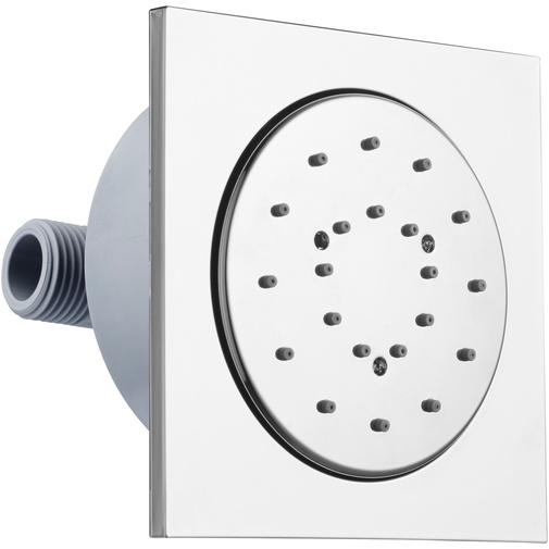 Lateral shower head, adjustable 10 cm, built-in square support - Tondo Reg, Bossini