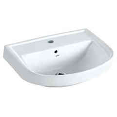 Lavabo a muro 40x55cm Continental Jaquar Bianco con fissaggi