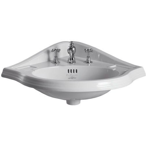 Lavabo angolare in ceramica bianca 57 cm - Arcade, Simas