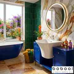 Lavabo avec colonne murale 56x48cm Aria Jaquar Blanc avec fixations