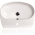 Lavabo blanc brillant à poser ou suspendu 60 cm - Vignoni, Simas