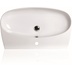 Lavabo blanc brillant à poser ou suspendu 80 cm - Vignoni, Simas