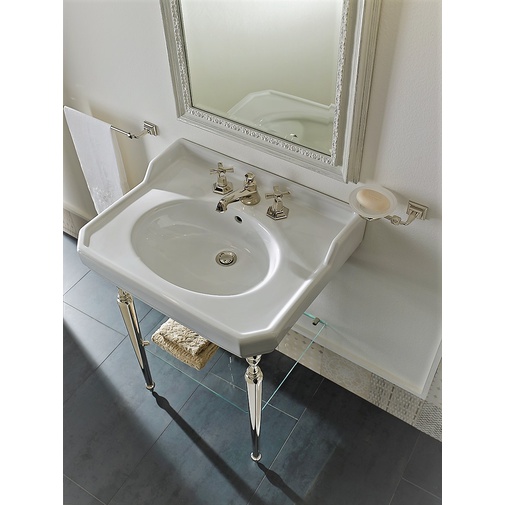 Lavabo blanc suspendu de style classique 65 cm - Romana, Sbordoni