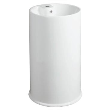 Lavabo-consolle da appoggio 84,5x57,5 cm in ceramica bianco alpino -  Washington