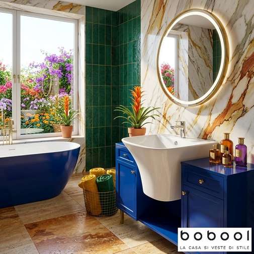 Lavabo con colonna a muro 56x48cm Aria Jaquar Bianco con fissaggi