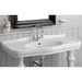 Lavabo console suspendu en céramique blanche, 105x57xh10cm - London, Simas