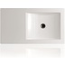 Lavabo console à poser, blanc brillant 90x50xh13 cm - Frozen, Simas
