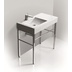 Lavabo console à poser, blanc brillant 90x50xh13 cm - Frozen, Simas
