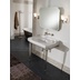 Lavabo consolle stile classico in ceramica bianca 90x56 cm - Romana, Sbordoni