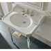 Lavabo consolle stile classico in ceramica bianca 90x56 cm - Romana, Sbordoni