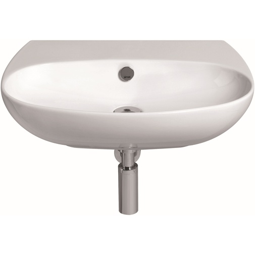 Lavabo da appoggio o sospeso bianco lucido 60 cm - Vignoni, Simas