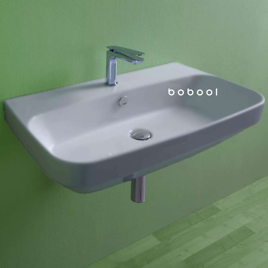 Lavabo da appoggio o sospeso tela opaco 80 cm - Baden Baden, Simas