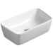 Lavabo d'appoggio design moderno in ceramica bianca 57 cm - Degradè, Simas
