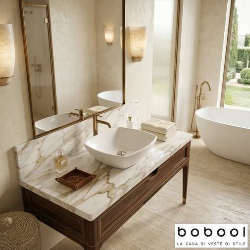 Lavabo d'appoggio quadrato 42x42cm Aria Jaquar Bianco