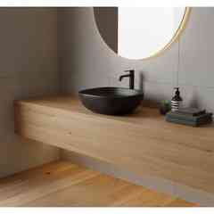 Lavabo d'appoggio quadrato 42x42cm Lavabi JDS Jaquar Nero Opaco